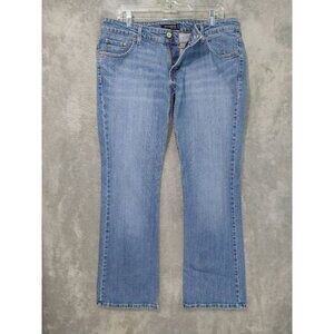 Levis 524 Jeans Womens 15 Blue Denim Too Superlow Bootcut Cowgirl Western Boho